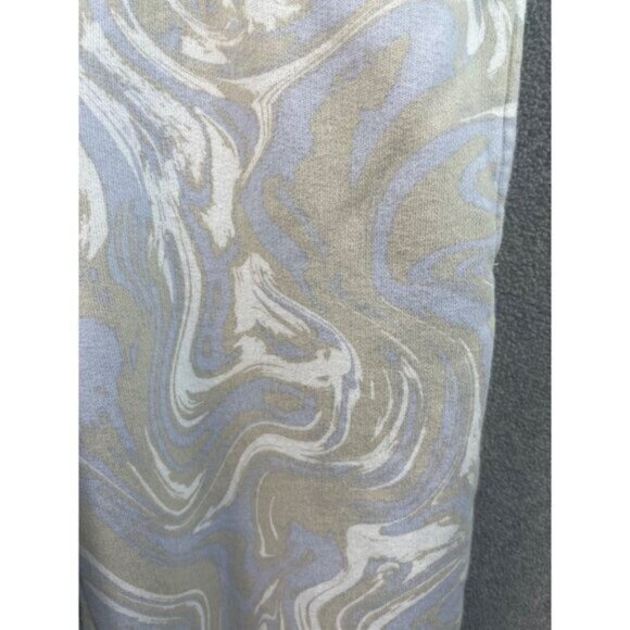 Vintage Style Marble‎ Print Jogger Pants With Elastic Waist & Cuffs - Picture 4 of 11